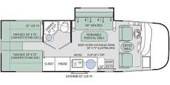 2023 THOR MOTOR COACH AXIS 24.1, , floor-plans-day image number 0